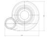 S300 SX-E Compressor Housing with 90 Degree Elbow