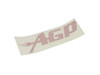 AGP Turbo Sticker 4" x 14"