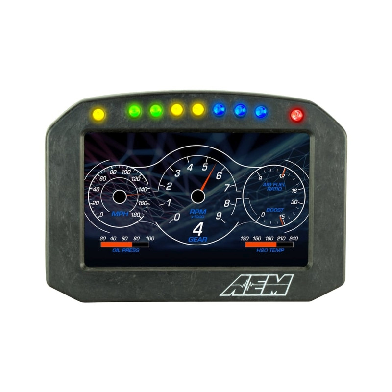 AEM CD-5L Carbon Logging Flush Digital Dash Display - 30-5601F Photo - out of package