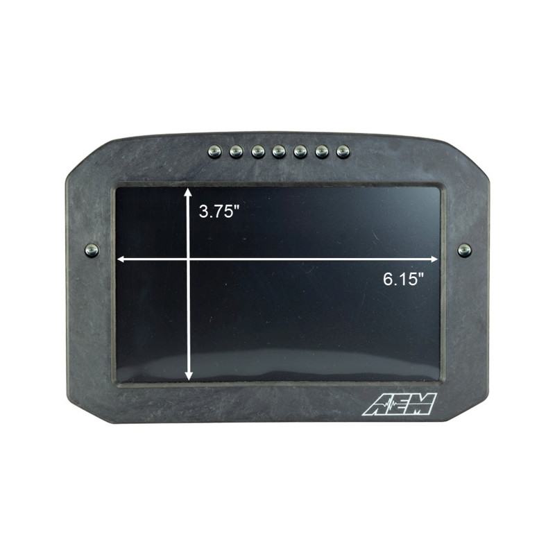 AEM CD-7 Carbon Flush Digital Dash Display - 30-5700F Photo - out of package