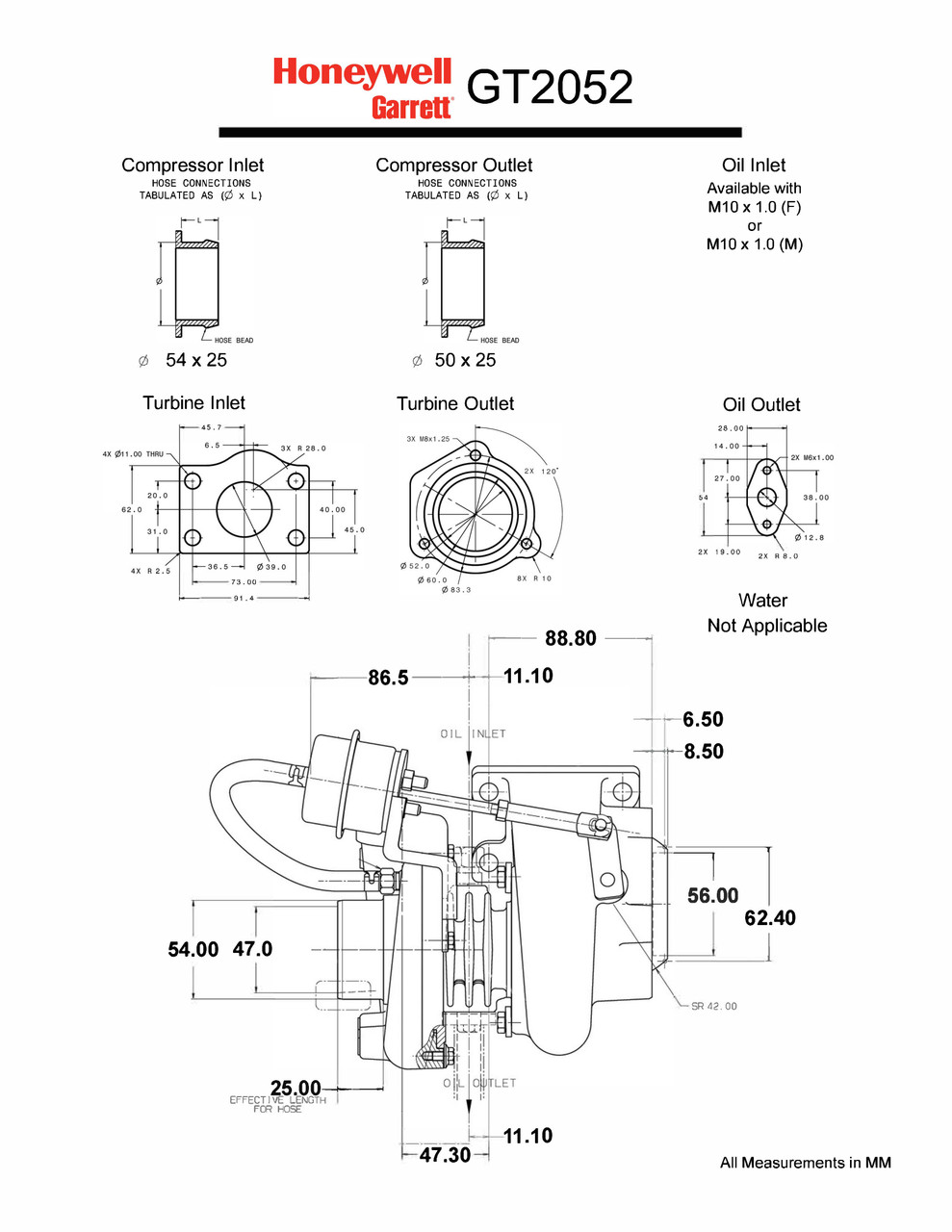 Garrett GT2052 Journal Bearing 727264-5001S