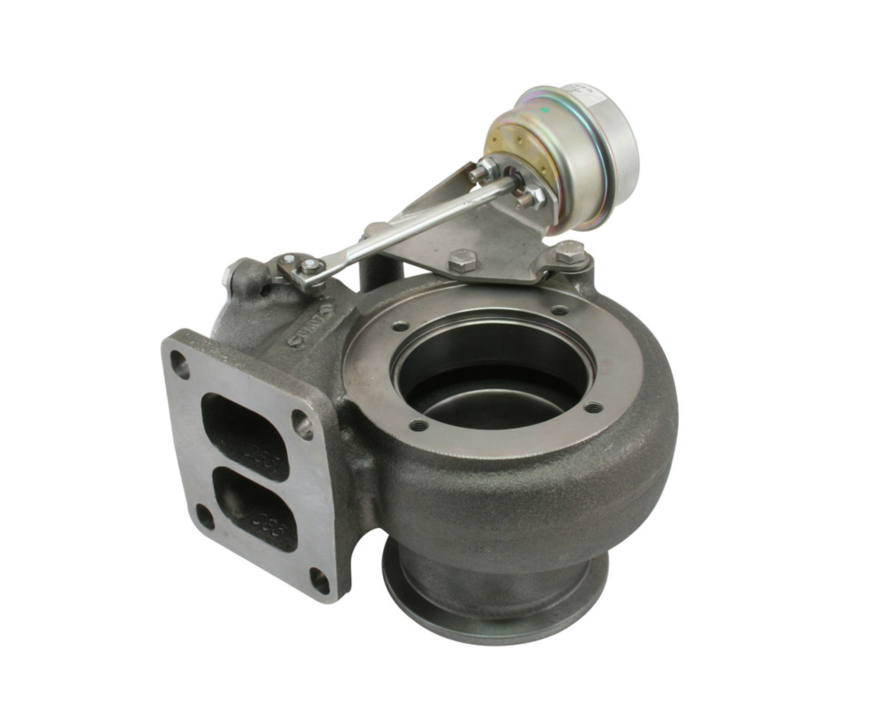 S300sx 80/73mm Borg Warner T4 .83 A/R Divided Inlet 4.21" Marmon V Band Outlet Wastegated 13801009034