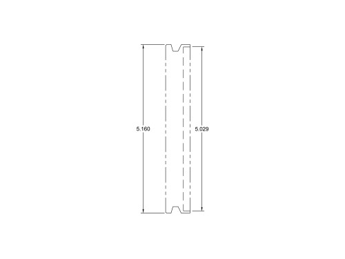 5.16" V-Band Turbine Outlet Flange for Garrett GT47 GT55 G55 G57 and Borg Warner S500 to 5" Tube