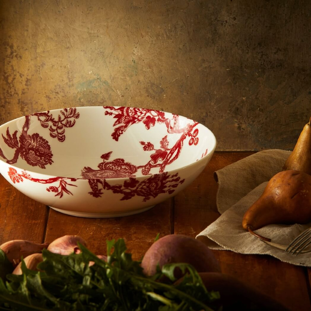 Caskata Arcadia Crimson Wide Serving Bowl
