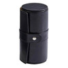 Creative Gifts Black Leather Round Jewelry Case