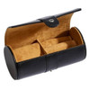 Creative Gifts Black Leather Round Jewelry Case