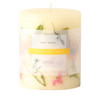Rosy Rings Lemon Lychee Small Round Botanical Candle