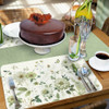 CounterArt Reversible Plastic Placemats, Green Fields, Set of 4