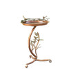 Zaer Ltd. International Shallow Copper-Finish Birdbath on Branch Stand