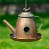 Zaer Ltd. International Hanging Antique Copper Teapot Birdhouse, 6 Options