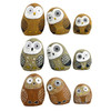 Zaer Ltd. International Solar Rock Owls with Light up Eyes, Set of 3
