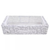 Periea Folding Under-bed Storage Box with Clear Zip Lid, Medium, Grey Damask