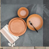 TarHong Planta Dinnerware 8.5" Round Salad Plate, Set of 6, Terra Cotta
