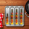 Fox Run Stainless Steel Slider Skewers, Set of 4