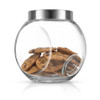 JoyJolt All-Sides Cookie Storage Jar With Airtight Metal Lid, Set of 2