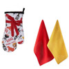 Design Imports BBQ Oven Mitt & Kitchen Towel Set