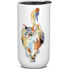 Punch Studio Travel Mug Watercolor Pets Calico Cat