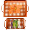 Outset Grill Grid Set of 2 Copper Nonstick Outset Grill Grid Set of 2 Copper Nonstick