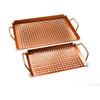 Outset Grill Grid Set of 2 Copper Nonstick Outset Grill Grid Set of 2 Copper Nonstick