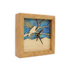 Sabbath-Day Woods Box Clock for Wall or Mantel Bird on a Branch Azure Sky