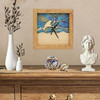 Sabbath-Day Woods Box Clock for Wall or Mantel Bird on a Branch Azure Sky