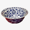 Sea Island Imports Brass Trimmed Handcrafted Blue & White Porcelain Bowl