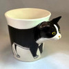 Sea Island Imports Stoneware 8-Oz Mug, Tuxedo Cat