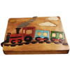 Sea Island Imports Train Design Children's Stool, Hand Carved Acacia Wood