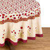 Couleur Nature Poppies Red/Green Tablecloth-90-in Round 