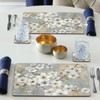 Cala Home Blossoms Decorative Hardboard Placemats, Set of 4