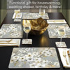 Cala Home Blossoms Decorative Hardboard Placemats, Set of 4