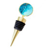 Sea Marble Luxe Wine Bottle Stopper  Sea Marble Luxe Wine Bottle Stopper