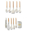 Homerely 11 Pieces Silicone Kitchen Cooking Utensils with Wooden Handle
