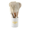 Homerely 11 Pieces Silicone Kitchen Cooking Utensils with Wooden Handle