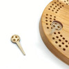 Cast & Carve Solid Wooden Sports Cribbage Pegs, Set of 2