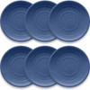TarHong Planta Artisan Matte Dinner Plate, Set of 6, Blue