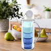 TarHong Simple Stacked Nested Pitcher & Assorted Blue Colored Glass Set, TarHong Simple Stacked Nested Pitcher & Assorted Blue Colored Glass Set,