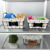 Rae Dunn "Stuff" and "Toys" Set of 2 Fabric-Lined Wire Meta