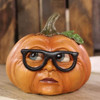 Gerson Company Resin Pumpkins with Glasses, Set of 3