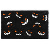 RugSmith White Pumpkin Faces Doormat, 18" X 30" 