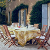 Couleur Nature Forest Harvest Grey & Mustard Tablecloth -71 x 128