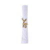 C&F Home Gold Deer Napkin Ring, Set of 4