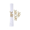 C&F Home Gold Deer Napkin Ring, Set of 4