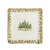 Arte Italica Natale Square Signed Platter