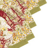 Couleur Nature Napkins, Renne Reindeer Red & Green, Set of 6