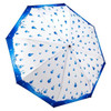 Galleria Enterprises Rainy Season Folding Umbrella, Blue/White