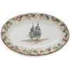 Natale Oval Platter, 17 x 12.5 Inches Arte Italica