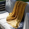 Pink Lemonade Washed Chevron Throw Blanket,  Yellow