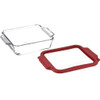 Anchor Hocking Truefit 8" Square Cake Dish with Truefit Cover