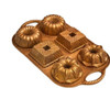 Emsan Griss Six-In-One Non-Stick Cake Mold, Gold